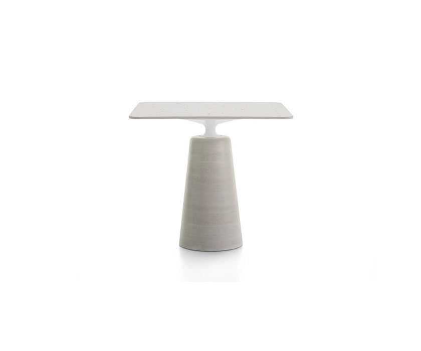 Rock Outdoor Table by MDF Italia with sculptural concrete base Casa Design Group