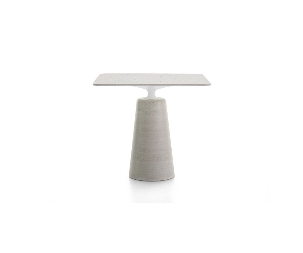 Rock Outdoor Table by MDF Italia with sculptural concrete base Casa Design Group