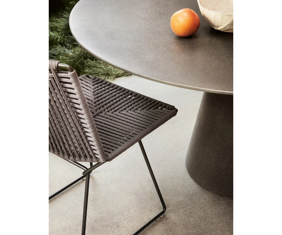 Rock Outdoor Table by MDF Italia with sculptural concrete base Casa Design Group