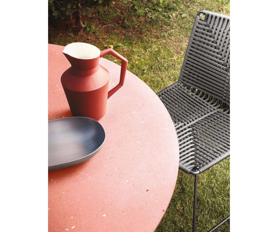 Rock Outdoor Table by MDF Italia with sculptural concrete base Casa Design Group