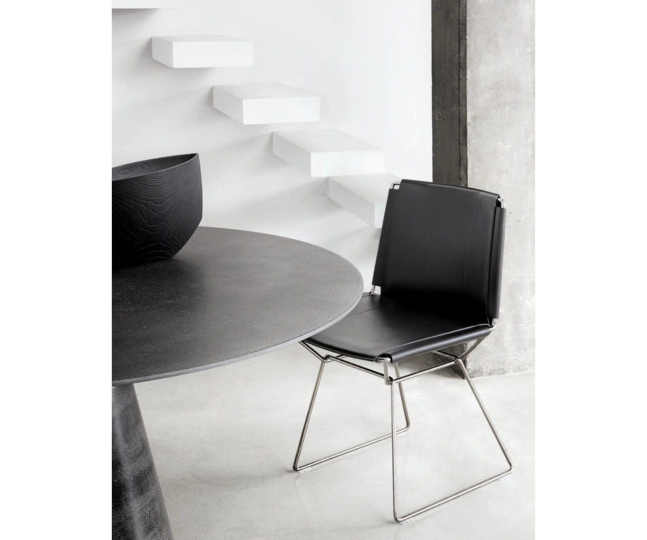 Rock Table by MDF Italia with sculptural concrete base Casa Design Group