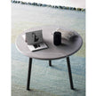 Stylish Piper 012 Round Outdoor Coffee Table with Aluminium Frame | Casa Design Group