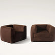Roger Lounge Armchair by Meridiani with soft rounded upholstered design Casa Design Group