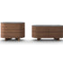 Rondos dresser by Cassina designed by Patricia Urquiola with rounded wooden structure and marble top Casa Design Group