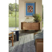 Rondos dresser by Cassina designed by Patricia Urquiola with rounded wooden structure and marble top Casa Design Group