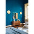 Rondos dresser by Cassina designed by Patricia Urquiola with rounded wooden structure and marble top Casa Design Group