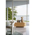 Rondos dresser by Cassina designed by Patricia Urquiola with rounded wooden structure and marble top Casa Design Group