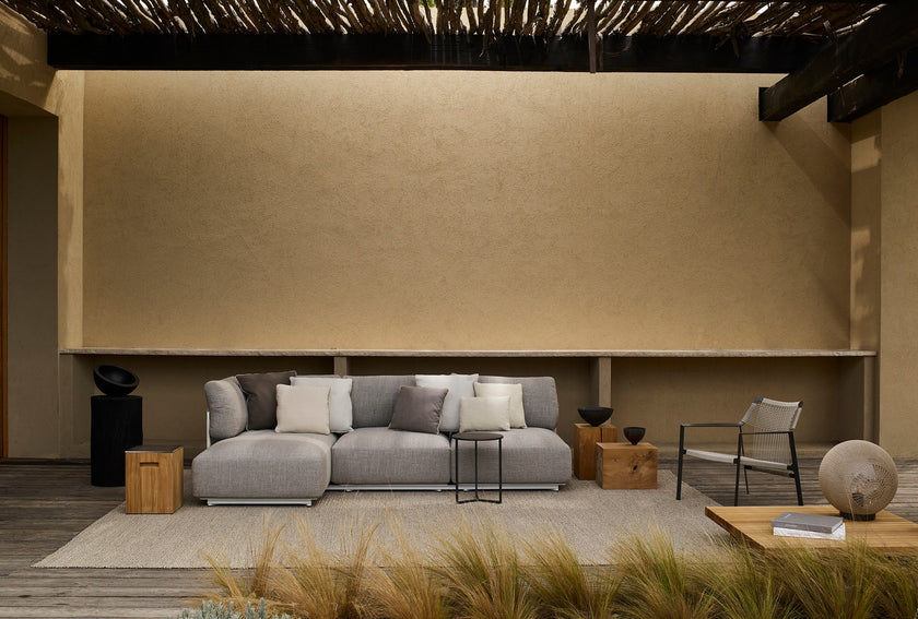Roots sculptural solid teak side table by Tribù Studio | Casa Design Group