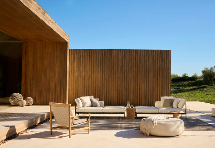 Roots sculptural solid teak side table by Tribù Studio | Casa Design Group