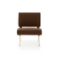 High End Round D.154.5 Lounge Chair brown by Molteni Quick Ship Casa Design Group