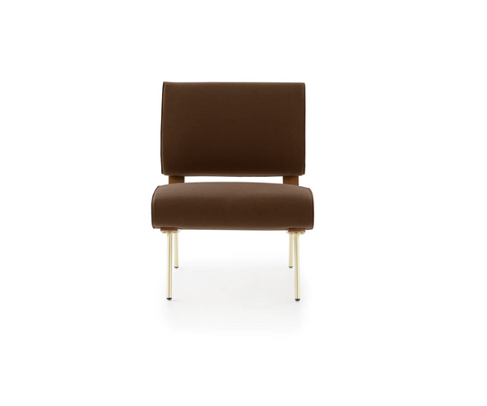 High End Round D.154.5 Lounge Chair brown by Molteni Quick Ship Casa Design Group
