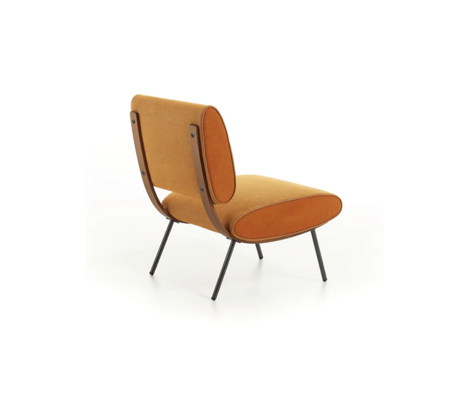 High End Round D.154.5 Lounge Chair brown by Molteni Quick Ship Casa Design Group
