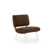 High End Round D.154.5 Lounge Chair brown by Molteni Quick Ship Casa Design Group