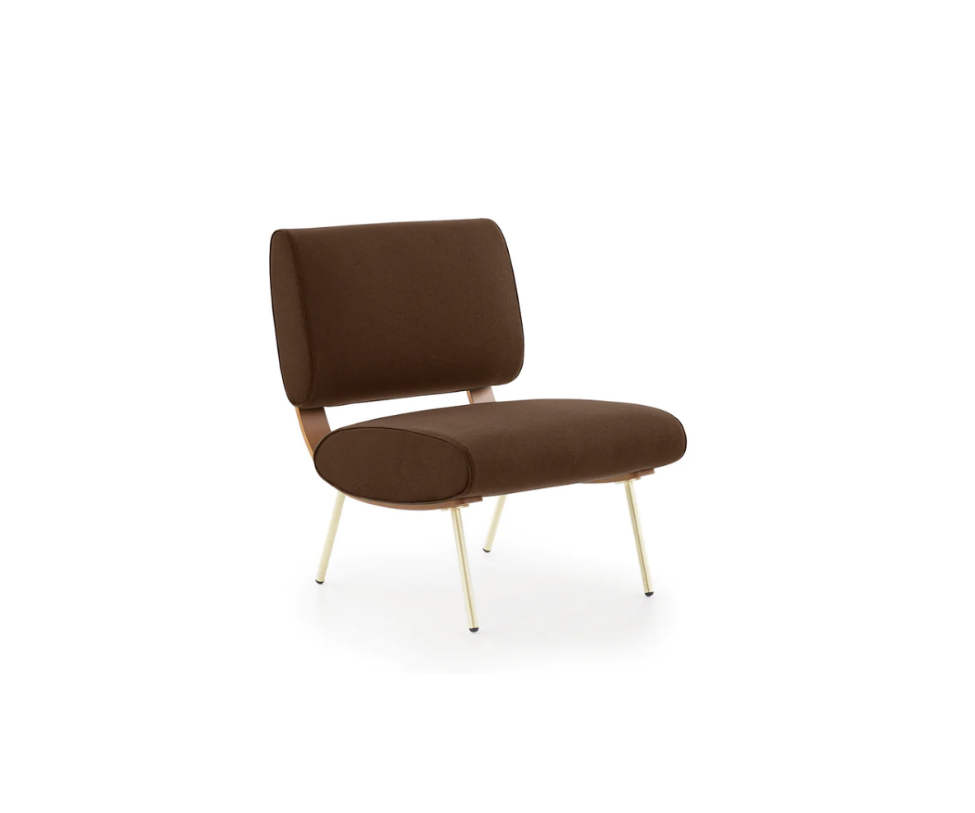 High End Round D.154.5 Lounge Chair brown by Molteni Quick Ship Casa Design Group