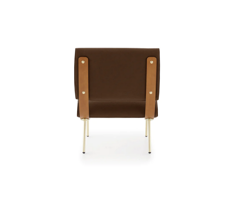 High End Round D.154.5 Lounge Chair brown by Molteni Quick Ship Casa Design Group
