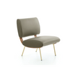 High End Round D.154.5 Lounge Chair brown by Molteni Quick Ship Casa Design Group