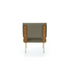 High End Round D.154.5 Lounge Chair brown by Molteni Quick Ship Casa Design Group