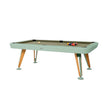 Modern billiard table by RS Barcelona in steel and iroko wood Casa Design Group