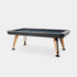Modern billiard table by RS Barcelona in steel and iroko wood Casa Design Group