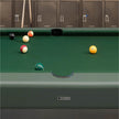 Modern billiard table by RS Barcelona in steel and iroko wood Casa Design Group
