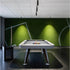 Modern billiard table by RS Barcelona in steel and iroko wood Casa Design Group
