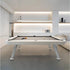 Modern billiard table by RS Barcelona in steel and iroko wood Casa Design Group