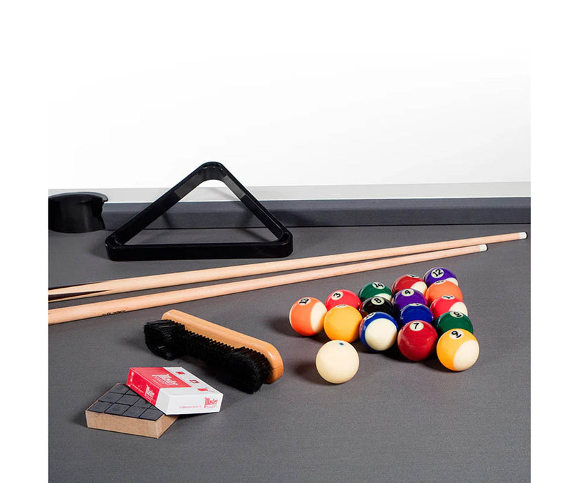 Modern billiard table by RS Barcelona in steel and iroko wood Casa Design Group