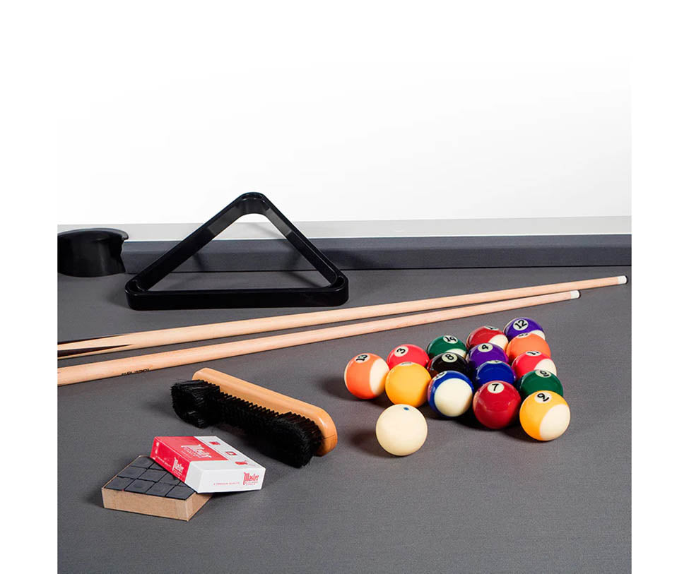 Modern billiard table by RS Barcelona in steel and iroko wood Casa Design Group