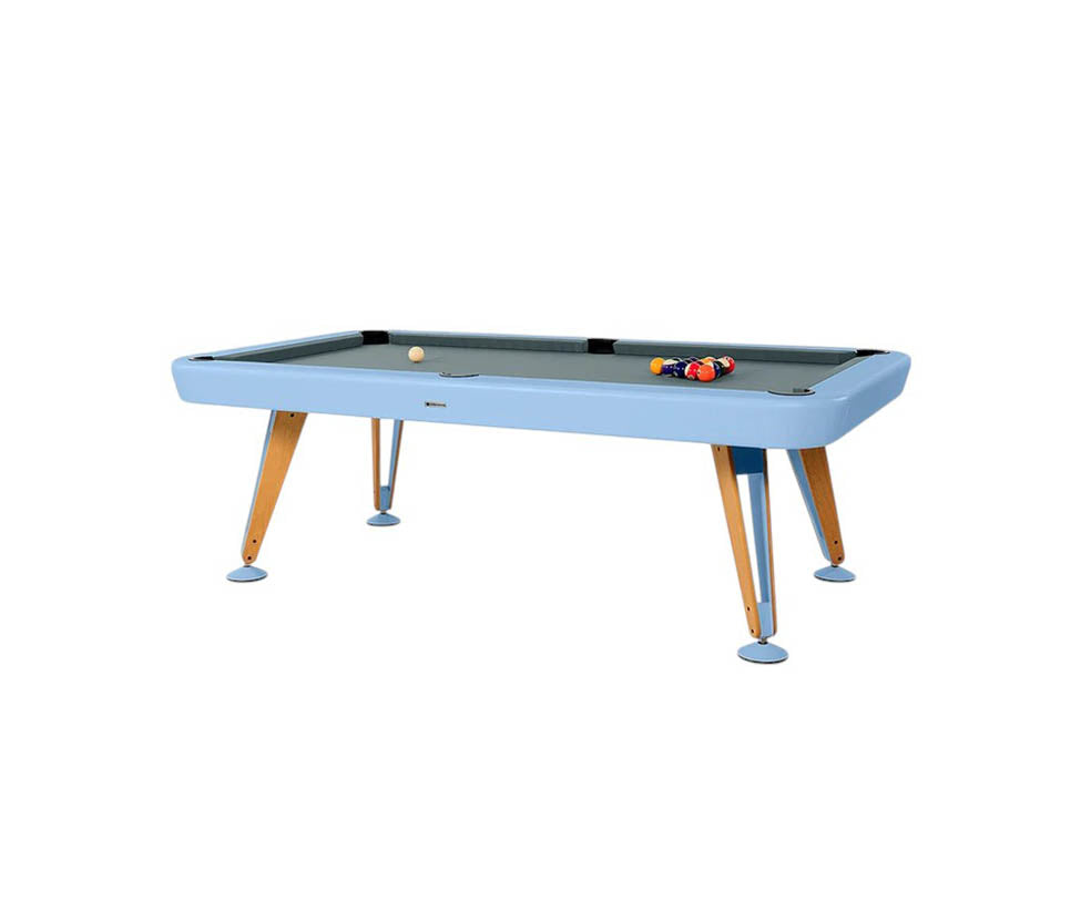 Luxury Diagonal Outdoor Pool Table by RS Barcelona Casa Design Group