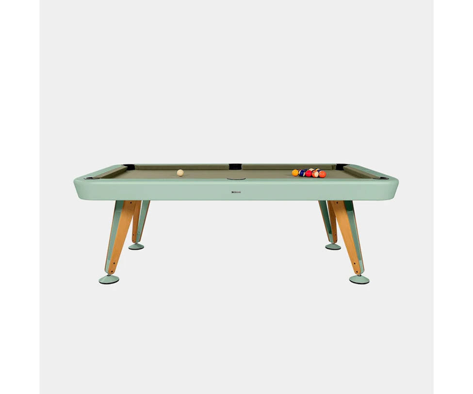 Luxury Diagonal Outdoor Pool Table by RS Barcelona Casa Design Group
