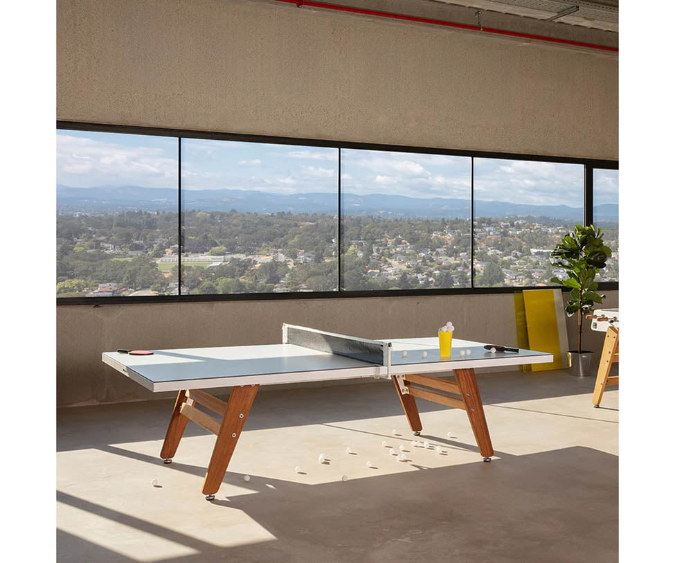 RS Stationary Aluminum Ping Pong Table by RS Barcelona Casa Design Group