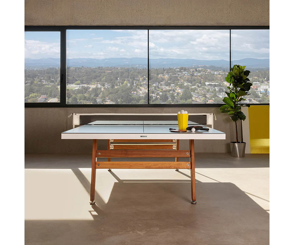 RS Stationary Aluminum Ping Pong Table by RS Barcelona Casa Design Group