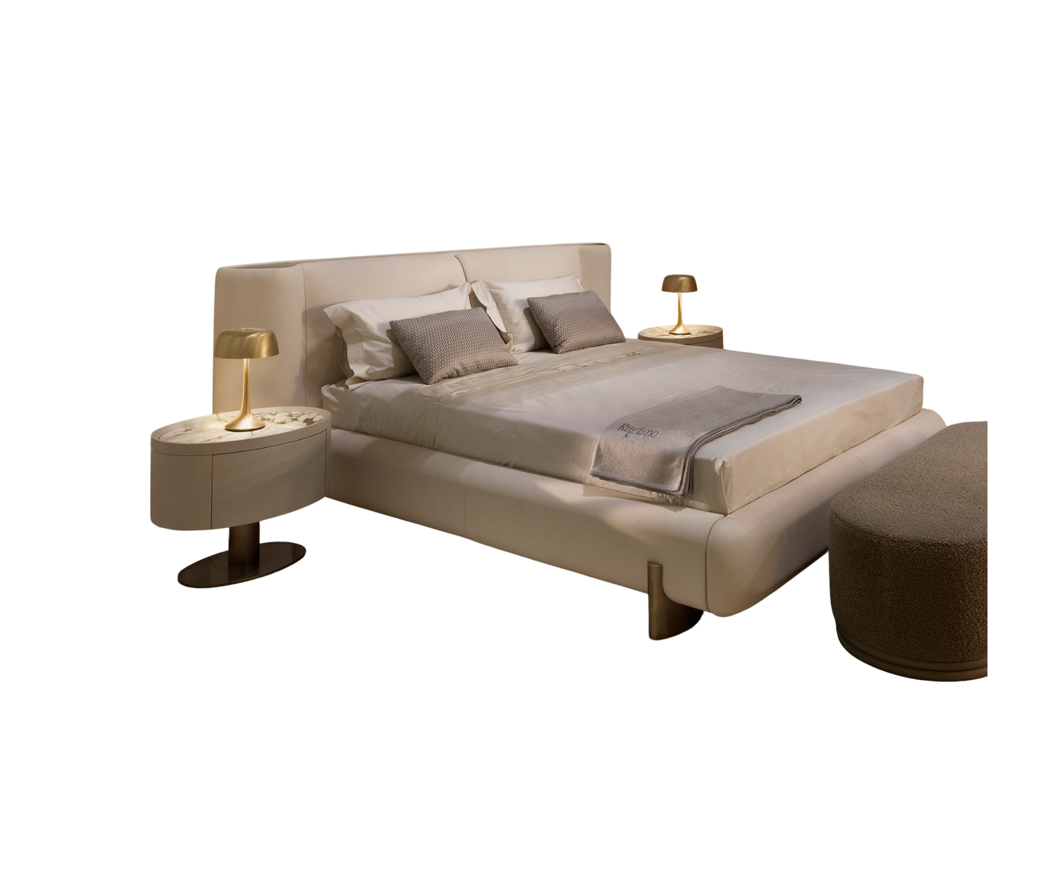 Contemporary Rugiano Anais Upholstered Bed Casa Design Group