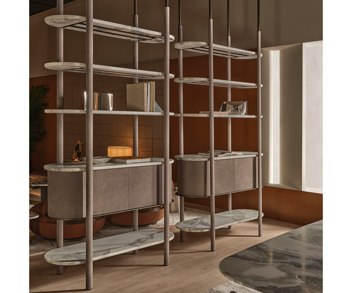 Coquette High Modern Modular Bookcase by Rugiano