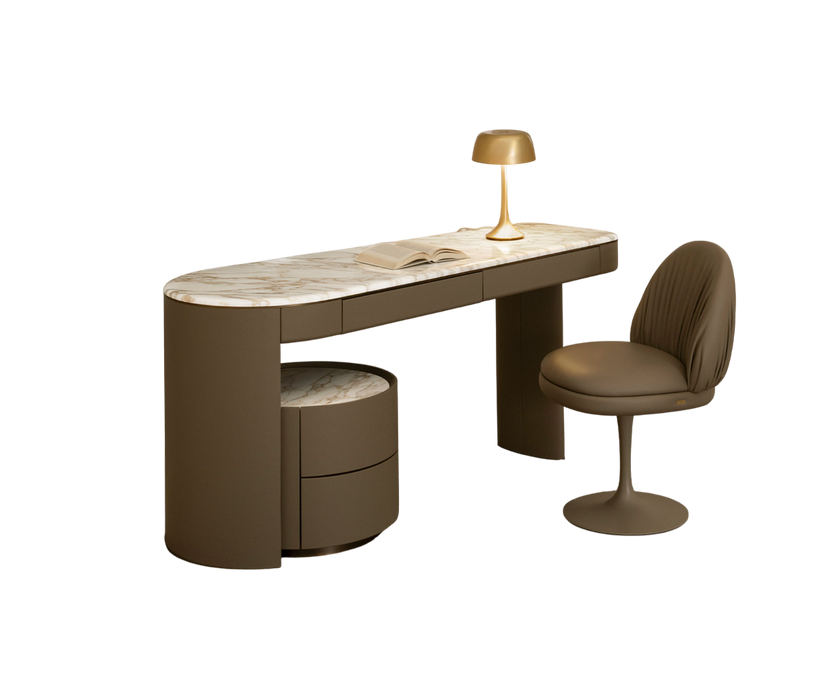 Luxury Rugiano Emily Desk with Marble Top Casa Design Group