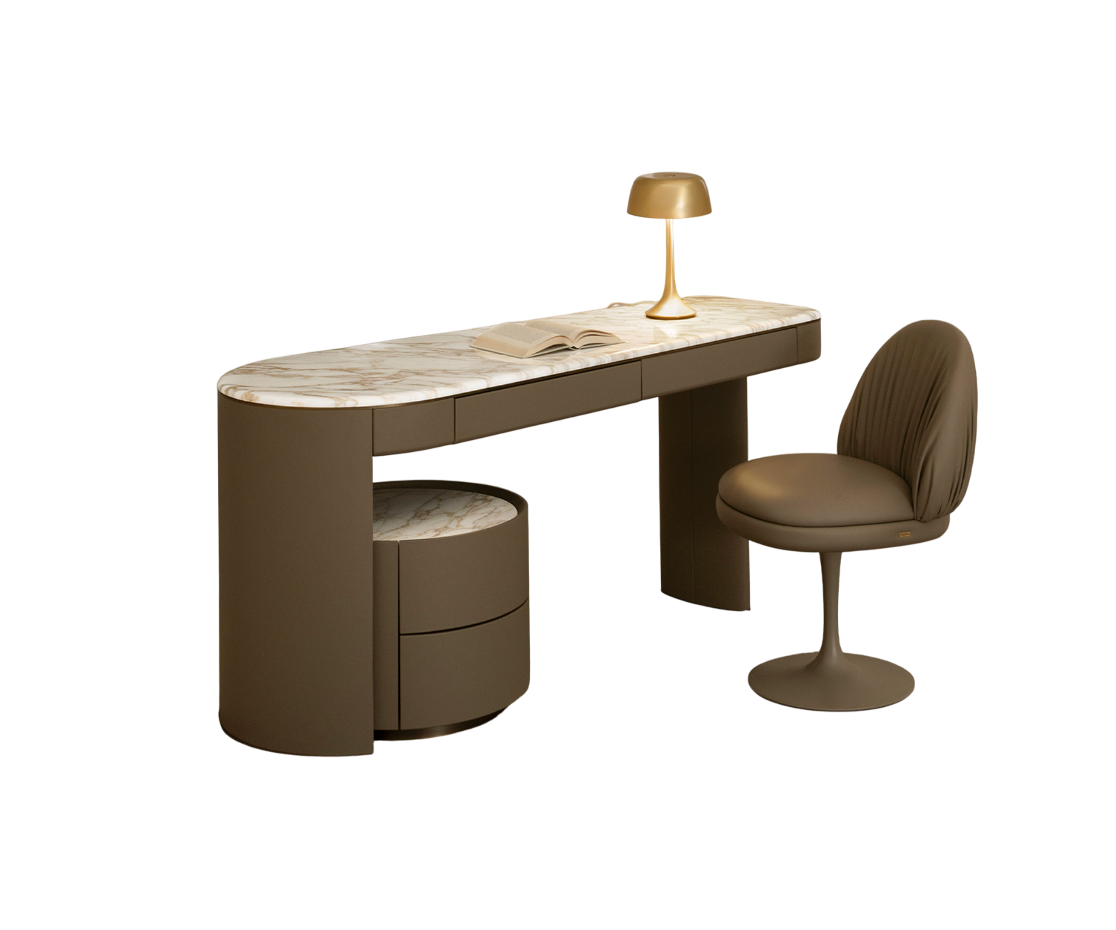 Luxury Rugiano Emily Desk with Marble Top Casa Design Group