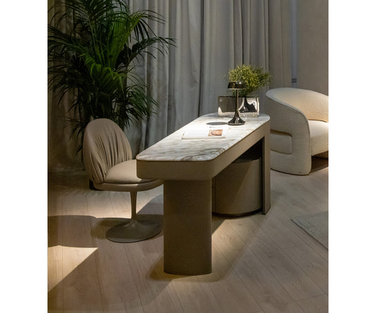 Luxury Rugiano Emily Desk with Marble Top Casa Design Group