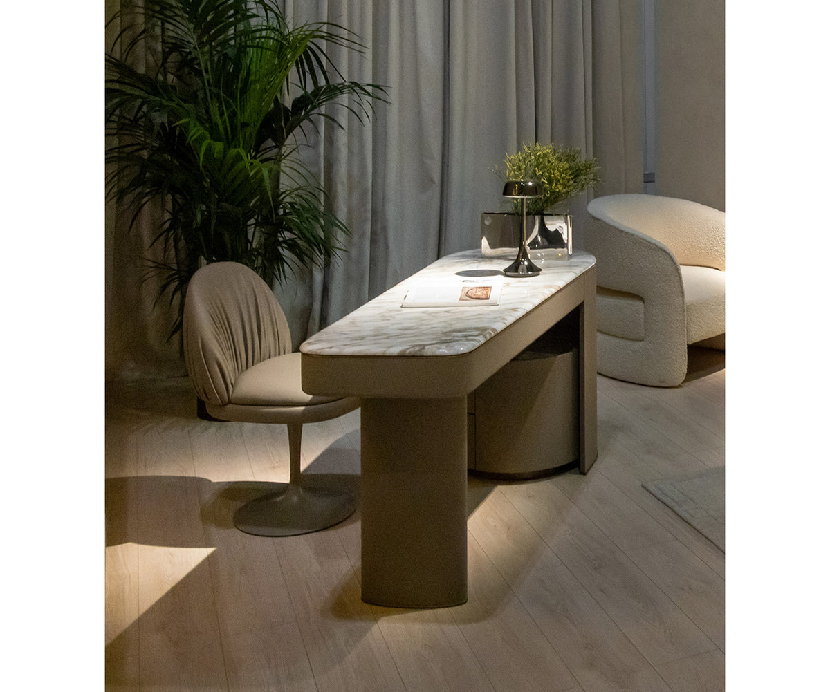 Luxury Rugiano Emily Desk with Marble Top Casa Design Group