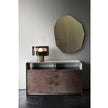 Luxury Grace Dresser by Rugiano with Leather Upholstery and Bronzed Brass Details | Casa Design Group