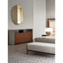 Luxury Grace Dresser by Rugiano with Leather Upholstery and Bronzed Brass Details | Casa Design Group