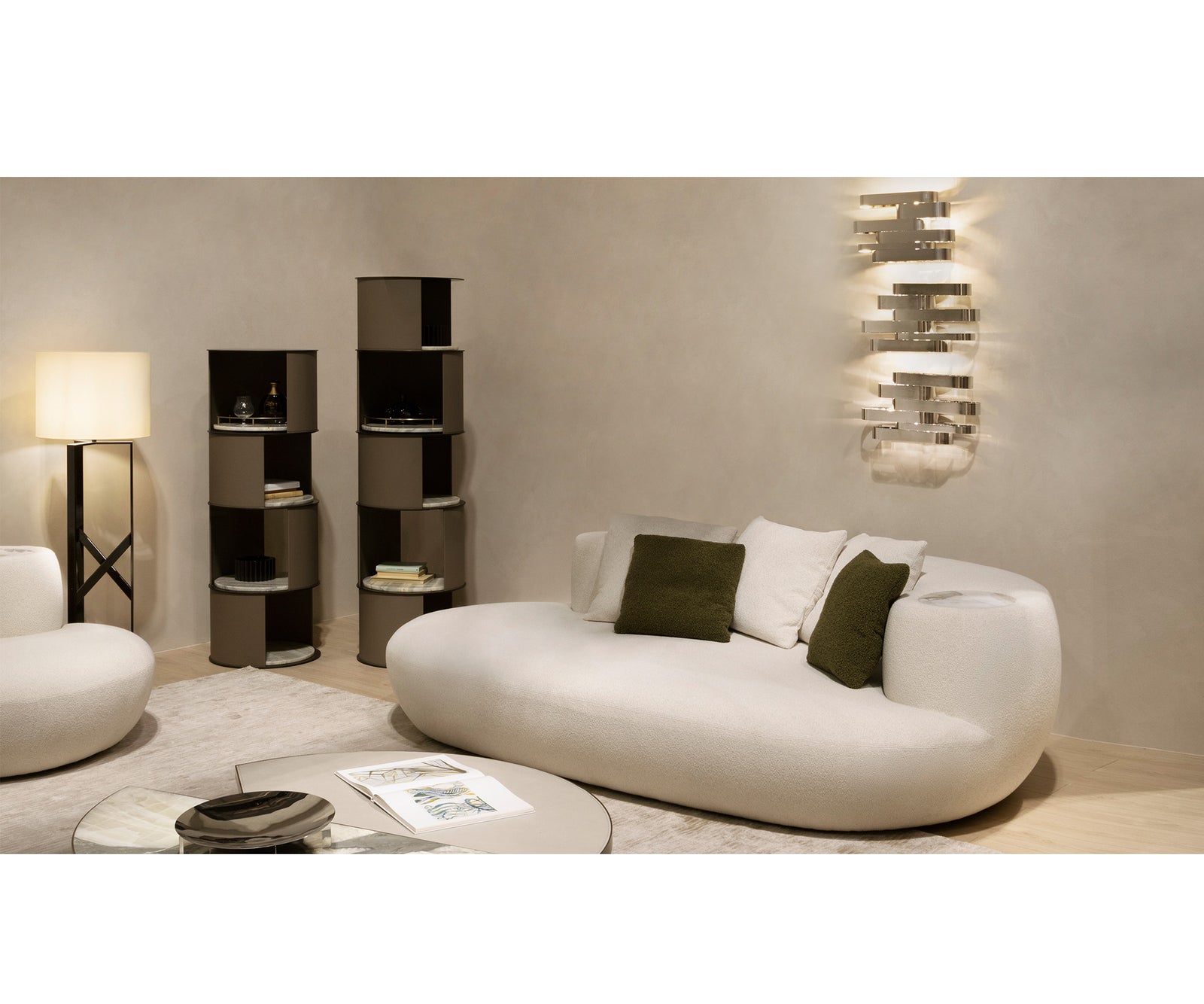 Contemporary Rafael Chaise Lounge by Rugiano Casa Design Group