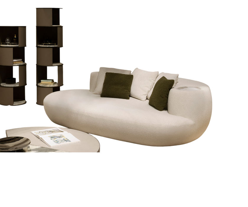 Contemporary Rafael Chaise Lounge by Rugiano Casa Design Group