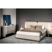 Luxury Vogue Dresser by Rugiano with Curved Leather Design and Marble Top | Casa Design Group