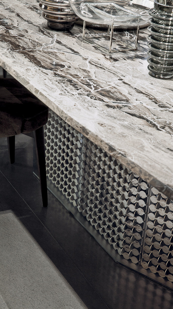 High End S-Penny Dining Table by Henge Casa Design Group