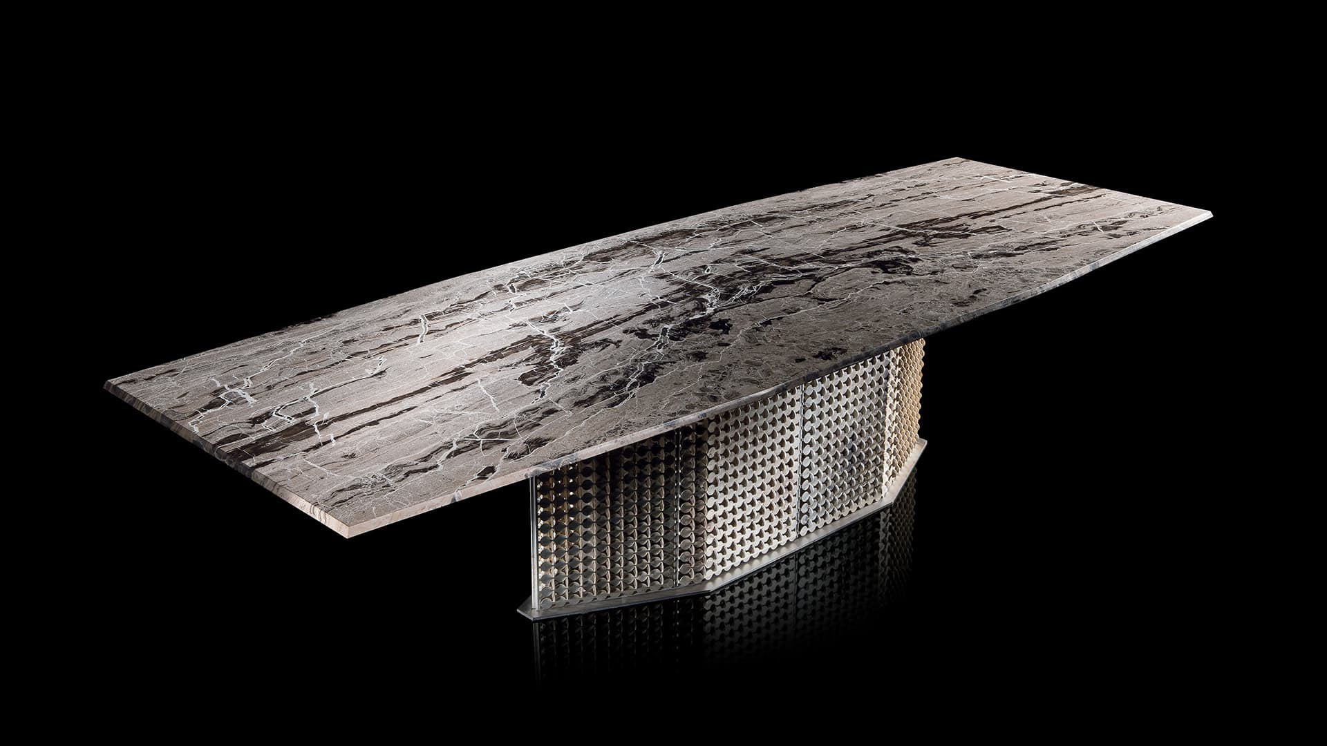 High End S-Penny Dining Table by Henge Casa Design Group