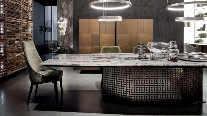High End S-Penny Dining Table by Henge Casa Design Group