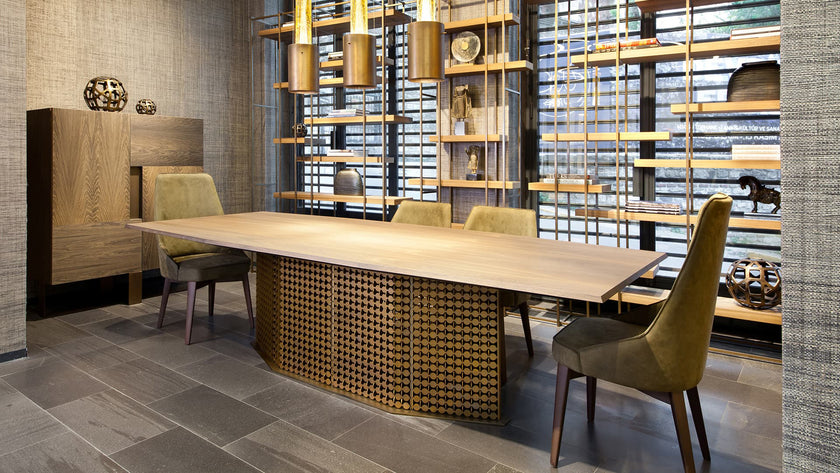 High End S-Penny Dining Table by Henge Casa Design Group