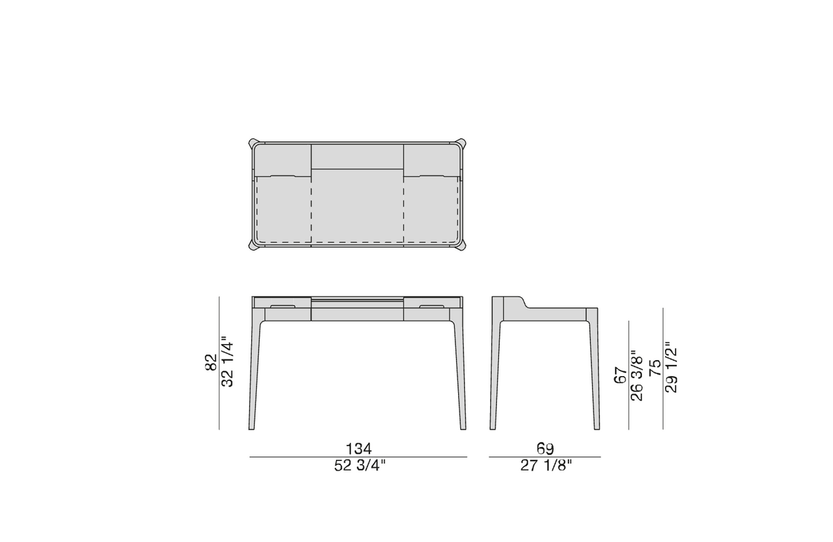 High End Saffo Desk by Porada Casa Design Group