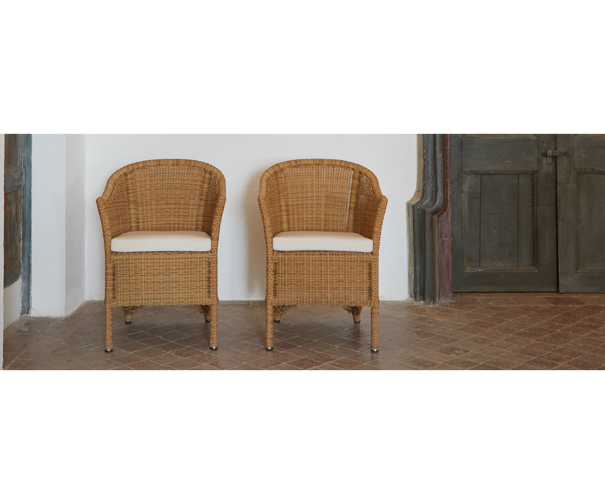 Sagra Dining Armchair by Point | Classic Hand-Woven Outdoor Seating | Casa Design Group