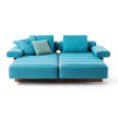 High-End Sail Out Outdoor Double Chaise Lounger by Cassina with soft modular forms – Casa Design Group